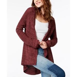 Oh Mg! Womens Open-Front Cardigan Size L